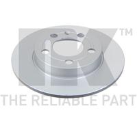 NK Bremsscheiben 314779 Hinterachse Voll - 2x passend für Audi Seat Skoda VW