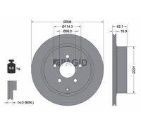 2x Bremsscheibe PAGID 54493NC für NISSAN MURANO 2 Z51 PATHFINDER 4 R52 1 Z50 VAN