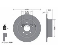 PAGID 55371NC Bremsscheibe