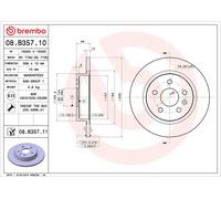 2x Bremsscheibe PRIME BREMBO 08.B357.10 für CRUZE ASTRA CHEVROLET OPEL TRAX P10