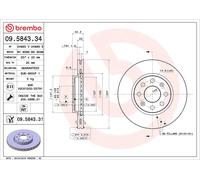Bremsscheibe BREMBO 09.5843.34