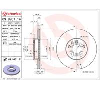 2x Bremsscheibe PRIME BREMBO 09.9931.14 für VW TRANSPORTER MULTIVAN T4 Bus 70B 1