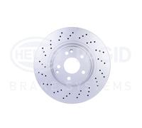 HELLA 8DD 355 127-911 Bremsscheibe - 54198PRO_HC - hochgekohlt - beschichtet - 330mm - 28mm - innenbelüftet/gelocht - für u.a. MERCEDES-BENZ