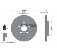 Bremsscheibe Vorderachse Textar 92279203