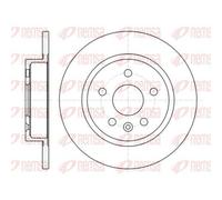 Remsa Bremsscheibe 61316.00 hinten für Chevrolet Opel Vauxhall – 2x