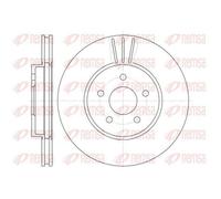 2x Bremsscheibe REMSA 6607.10 passend für VW FORD JAGUAR