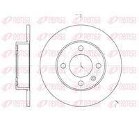 Remsa Bremsscheibe 6616.00 Hinterachse für SEAT, VW – 2 Stück