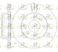 2x Bremsscheibe ROADHOUSE 6990.10 241mm für HYUNDAI i10 1 PA i20 PB PBT CRDi KIA
