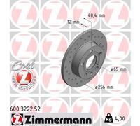 Bremsscheibe Hinterachse Zimmermann 600.3222.52