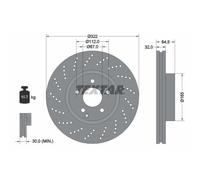 Textar Bremsscheibe 92163403 Vorderachse