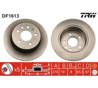 Bremsscheibe TRW DF1613