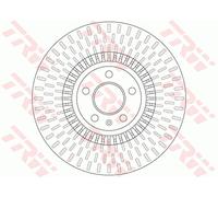 2x Bremsscheibe TRW DF6216 für AUDI A6 A7 A8 C7 4GH 4GJ 4G2 4H2 4H8 4G5 4GC 4HL