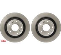 2x Bremsscheibe TRW DF6807 2 Bremsscheiben Hinterachse Hinten für Mazda