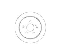 TRW Bremsscheibe df6901 284mm 10mm für SSANGYONG