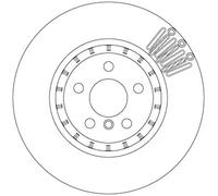 TRW Bremsscheibe hinten rechts links belüftet 345mm für TOYOTA ALPINA BMW (BRILLIANCE) DF6892S