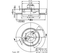 BREMBO Bremsscheibe MAX LINE hinten rechts links Geschlitzt 290mm für MERCEDES-BENZ 08.7211.76