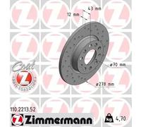 ZIMMERMANN Bremsscheibe Artikel: 110.2213.52
