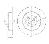 2x 23-0579C METELLI Bremsscheibe für HONDA