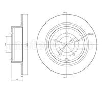 METELLI Bremsscheibe hinten rechts links voll 302,0mm für MITSUBISHI JEEP CITROËN LANCIA CHRYSLER 23-1223C