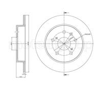 METELLI Bremsscheibe hinten rechts links voll 278,0mm für SUZUKI FIAT 23-1398C