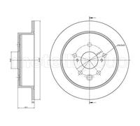 METELLI Bremsscheibe vorne rechts links voll 291,0mm für LEXUS 23-1545C