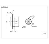 2x Bremsscheibe voll 231 769 HART für HONDA MG