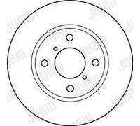 JURID Bremsscheibe vorne rechts links voll 247mm für SUZUKI VAUXHALL OPEL 562124JC