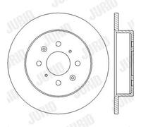 Jurid Bremsscheibe 562440JC hinten voll 260 mm für Honda MG Rover rechts/links