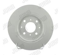 JURID Bremsscheibe hinten rechts links voll 260mm für HONDA 562704JC