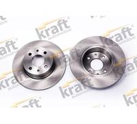 2x KRAFT AUTOMOTIVE Bremsscheibe 6053000 für FIAT ALFA LANCIA 251mm CROMA STILO