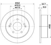 Bremsscheibe HELLA 8DD 355 133-341