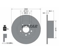 Bremsscheibe Hinterachse Textar 92075703