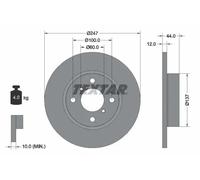 Bremsscheibe Vorderachse Textar 92110803