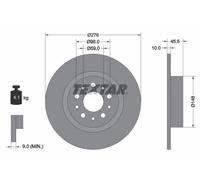TEXTAR Bremsscheibe PRO hinten rechts links voll 276mm für ALFA ROMEO 92114703