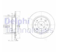 Delphi Bremsscheibe [Hersteller-Nr. BG3336] für Kia