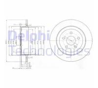 Delphi BG3593 Bremsscheibe