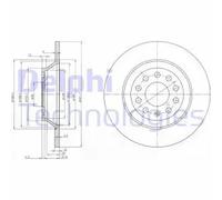 2x DELPHI Bremsscheibe BG3956C