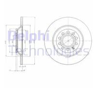 DELPHI Bremsscheibe hinten rechts links voll 302mm für AUDI BG4088