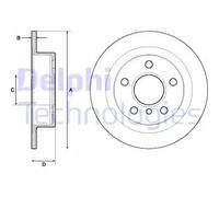 DELPHI Bremsscheibe hinten rechts links voll 259mm für MINI BMW BG4706C