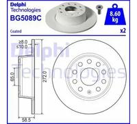 DELPHI BG5089C Bremsscheibe