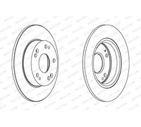 FERODO Bremsscheibe ddf1558c 260mm 9mm für HONDA