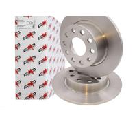 2x Bremsscheibe voll 120017310 AUTOMEGA für VW AUDI SEAT SKODA