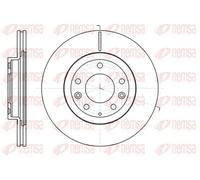 Remsa Bremsscheibe 61215.10 – belüftet Ø289,6 mm – für Mazda, Mitsubishi