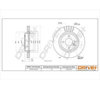 2x Bremsscheibe Vorderachse belüftet DP1010.11.0791 Drve+ für MINI MINI