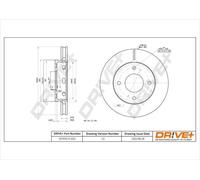 2x Bremsscheibe Vorderachse belüftet DP1010.11.1205 Drve+ für SMART MITSUBISHI