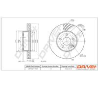 2x Bremsscheibe Vorderachse belüftet DP1010.11.1454 Drve+ für MERCEDES-BENZ SLK