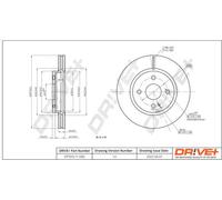 2x Bremsscheibe Vorderachse belüftet DP1010.11.1482 Drve+ für MAZDA 2