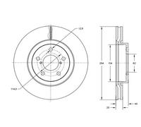 2x Bremsscheibe Vorderachse belüftet TX 72-96 TOMEX Brakes für SUZUKI XL7