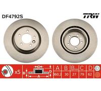 2x Bremsscheibe Vorderachse für LAND ROVER DISCOVERY IV RANGE SPORT I