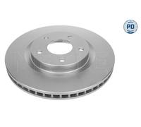 Meyle Bremsscheibe 36-155210071/PD 296x26mm belüftet Vorderachse 1x für Nissan